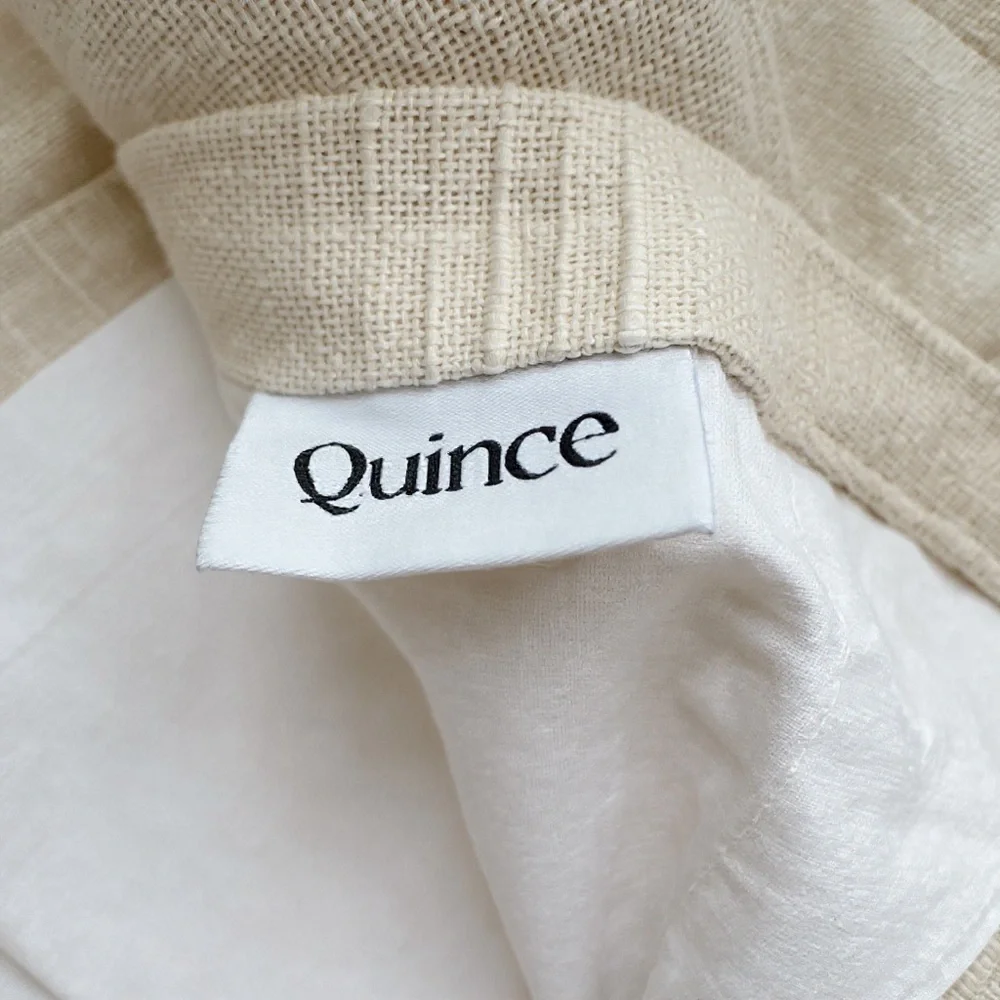Quince Sheer Textured Ivory Curtain Single Panel